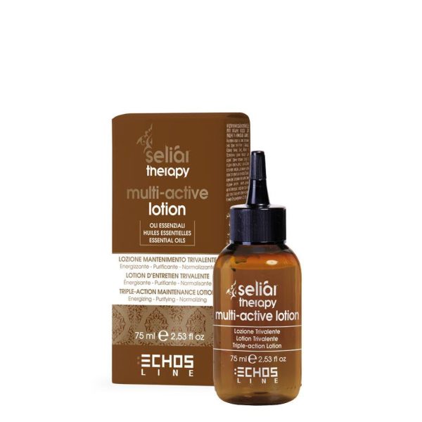 Lotion Trivalente : Énergisante - Purifiante - Normalisante de 75ml un soin capillaire intensif conçu pour répondre aux besoins spécifiques des cheveux fragiles, sujets à la chute, des cuirs chevelus gras ou affectés par les pellicules.