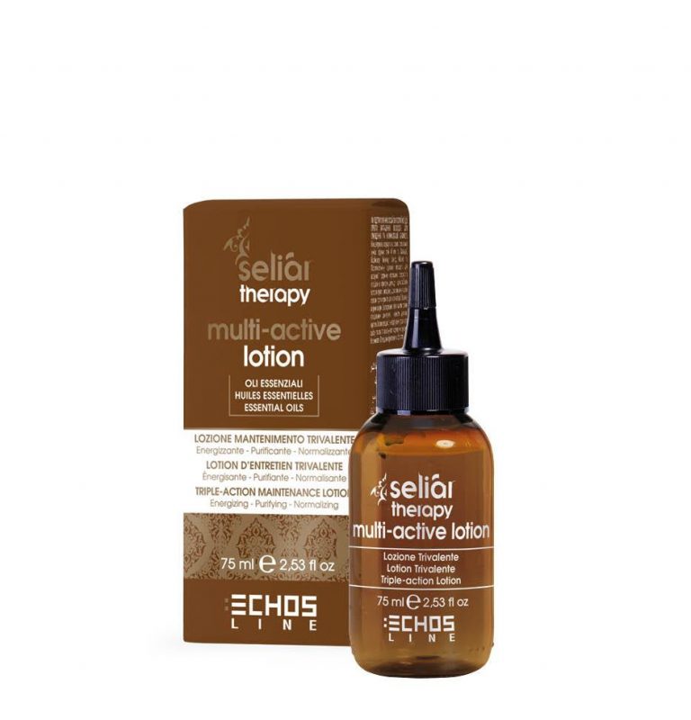 Lotion Trivalente : Énergisante - Purifiante - Normalisante de 75ml un soin capillaire intensif conçu pour répondre aux besoins spécifiques des cheveux fragiles, sujets à la chute, des cuirs chevelus gras ou affectés par les pellicules.