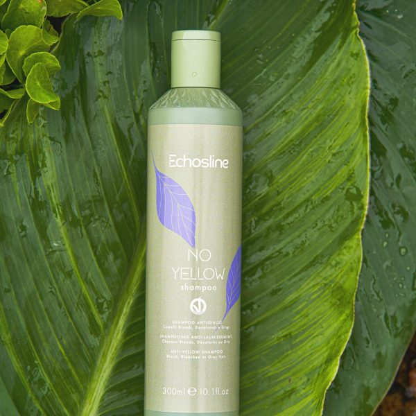 Le No Yellow Masque - Echosline repose sur une formule exclusive et avancée qui agit en profondeur pour éliminer efficacement les reflets jaunes indésirables des cheveux blonds, blonds décolorés, méchés, balayés, ou gris. Sa formule innovante contient des pigments violets spécialement sélectionnés pour neutraliser les tons jaunes, offrant ainsi à vos cheveux une apparence plus naturelle, éclatante, et riche en reflets froids.