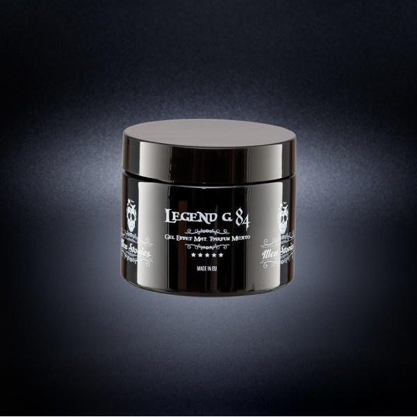 G84 - MEN STORIES G84 - MEN STORIE est un gel extra fort, fini mat – parfum Mojito Fixe les cheveux et permet un maintien de la coiffure tout au long de la journée. Avec une finition mate et une fixation extrême. Ne laisse aucun résidu, s’élimine au brossage. Le produit idéal pour ceux qui veulent obtenir un look original et des cheveux brillants. Permet de fixer vos cheveux tout en créant un rendu mat.  2 formats s’offrent à vous : 150 ML ou 500 ML