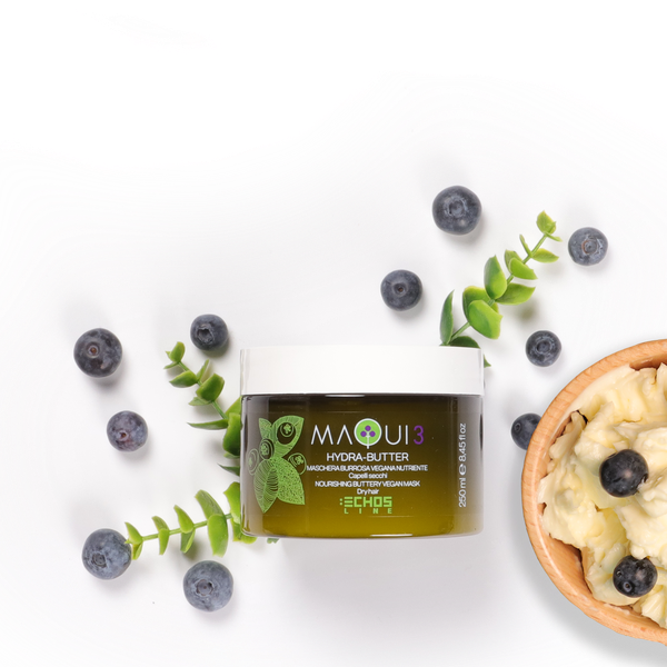 Masque nourrissant végan - Maqui 3 pour Cheveux Secs - 100% végan, sans sulfate et sans silicone.