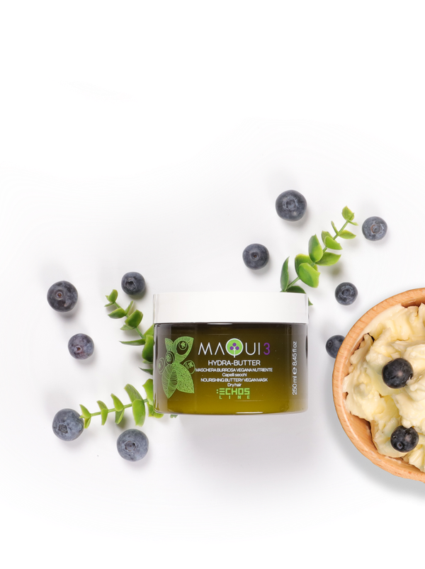 Masque nourrissant végan - Maqui 3 pour Cheveux Secs - 100% végan, sans sulfate et sans silicone.