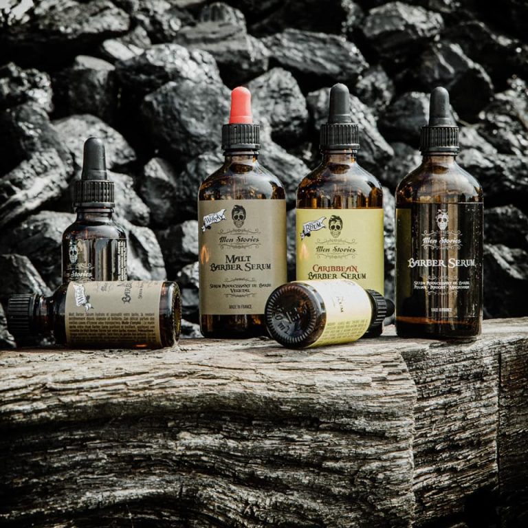 Barber Serum - Men stories sont des huiles sèches adoucissante pour la barbe.