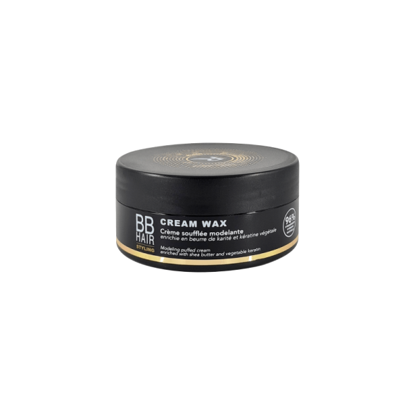 BBHair Crème soufflée modelante permet un look structuré, tenue longue durée. Fini brillant naturel. Sa texture innovante permet un travail agréable en main et une application facile. Enrichie en beurre de karité et en kératine végétale.