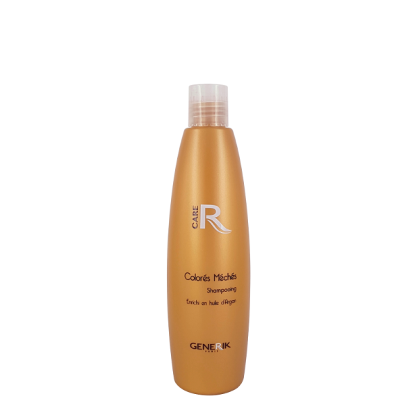 Shampooing Colorés Méchés - GENERIK Shampooing Colorés Méchés - GENERIK est enrichi en huile d'argan. Il protège durablement l'éclat de la couleur, ravive et hydrate les cheveux.