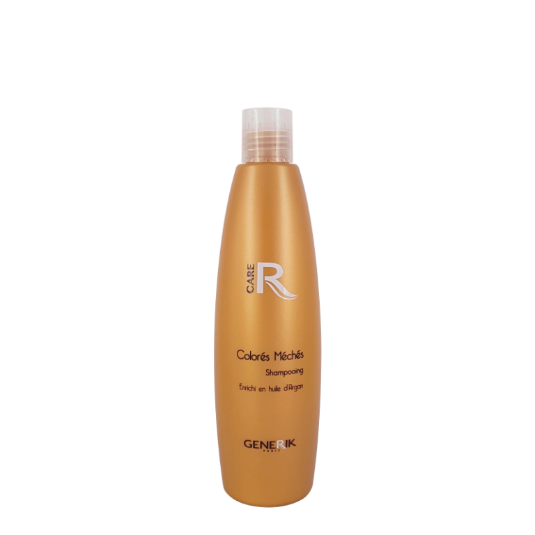 Shampooing Colorés Méchés - GENERIK Shampooing Colorés Méchés - GENERIK est enrichi en huile d'argan. Il protège durablement l'éclat de la couleur, ravive et hydrate les cheveux.