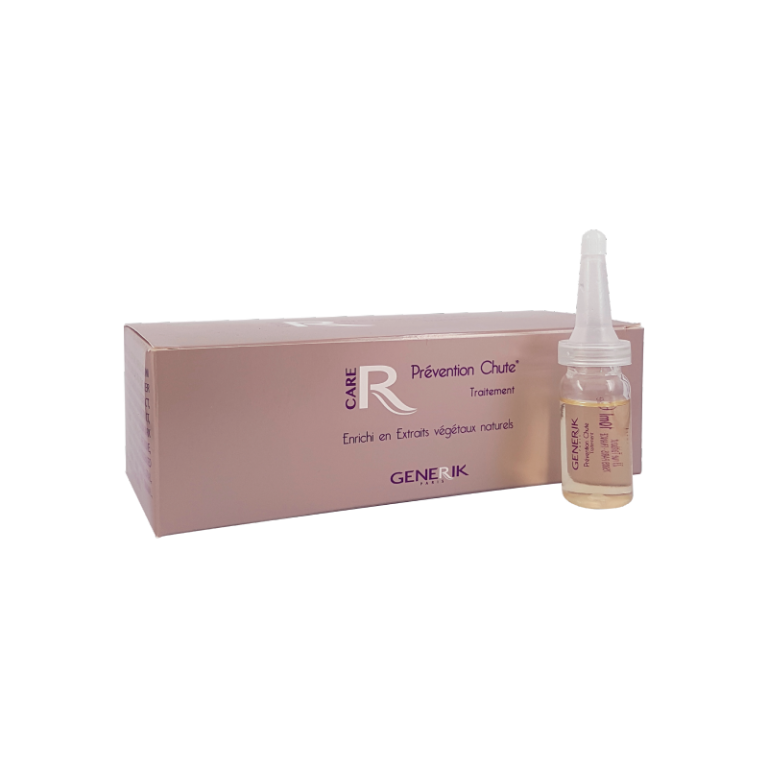 Traitement Prévention Chute - GENERIK Traitement Prévention Chute aide à prevenir l’affaiblissement et la chute des cheveux. C'est un traitement anti-chute composé de 10 ampoules de 10ML