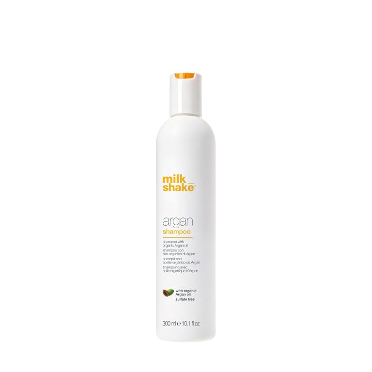 Argan Shampoo est un shampoing à l’huile d’argan bio sans sulfate pour tous les types de cheveux de 300ML. Il nettoie en douceur grâce à la formule unique à base d’huile d’argan biologique et de protéines de blé et de riz. Il hydrate, revitalise et nourrit instantanément tout en luttant contre les frisottis, laissant les cheveux doux et brillants et maintenant la couleur. 