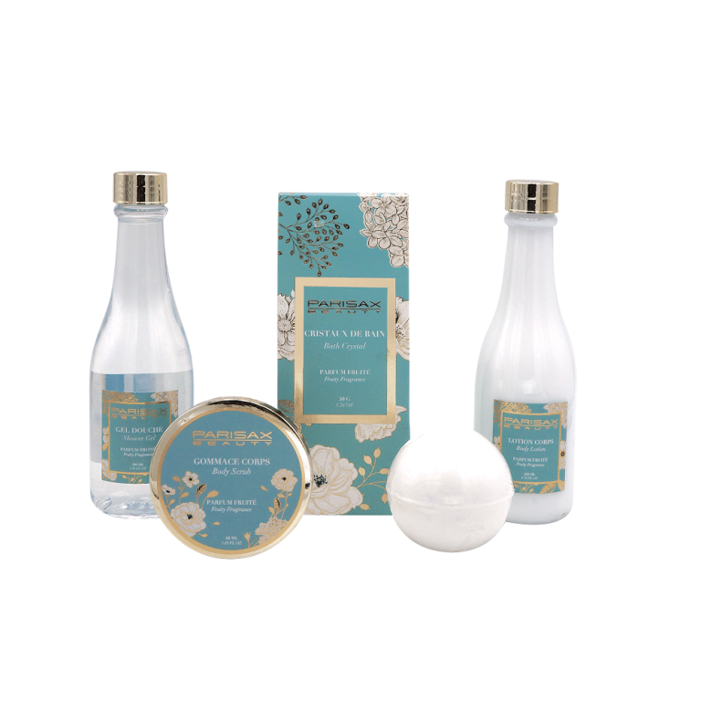 Plongez dans une expérience de bain scintillante et luxueuse avec le Coffret Bain Scintillant Parisax, une invitation à l'évasion et à la détente. Conçu pour élever vos rituels de soins corporels au niveau supérieur, ce coffret d'exception réunit une sélection soigneusement élaborée pour transformer chaque bain en un moment de pur bonheur.