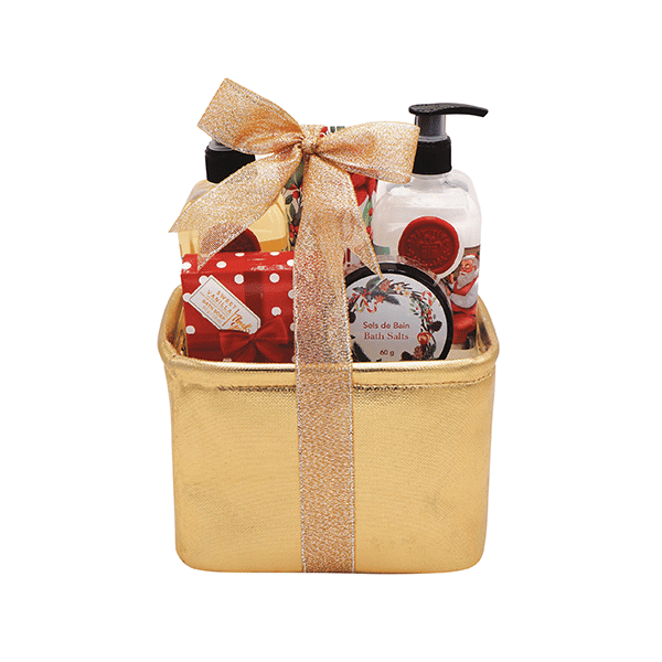 Célébrez la magie des fêtes avec le Coffret Panier Christmas Parisax, une édition spéciale qui emmène l'esprit festif directement dans votre routine de soins. Ce coffret luxueux, idéalement présenté dans un panier en simili cuir or, est une invitation à l'évasion sensorielle et à la détente pendant la période des fêtes.