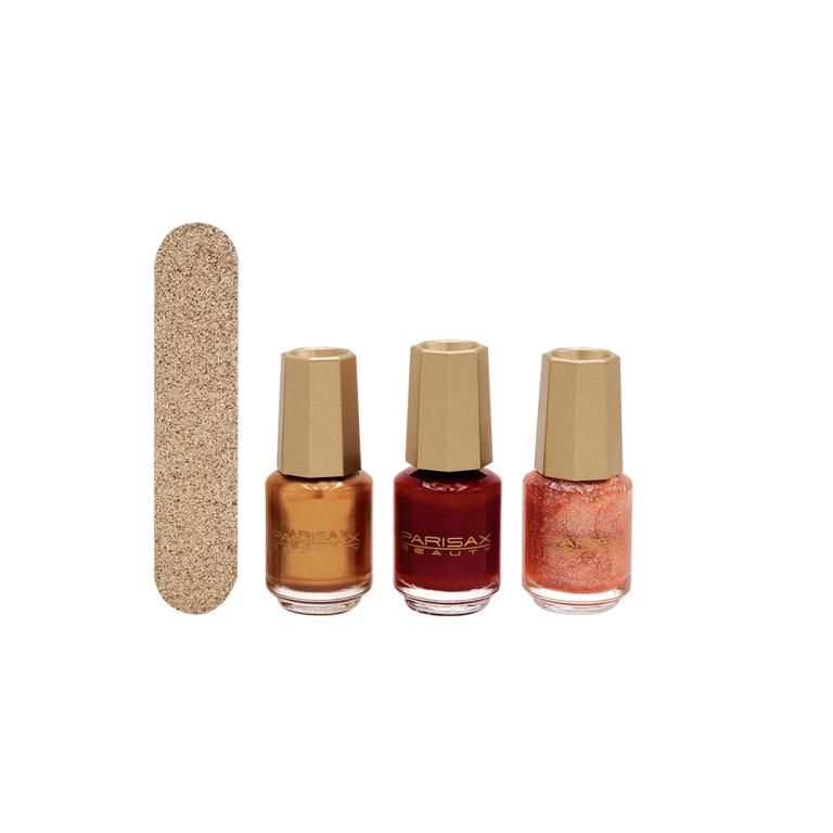 Plongez dans l'univers éclatant de la beauté des ongles avec le Trio Vernis à Ongles Parisax, une collection élégante qui fusionne la sophistication parisienne avec l'éclat de la créativité. Ce trio exquis de vernis à ongles offre une gamme complète de finitions, des nacrées sublimes aux laquées sophistiquées en passant par les éclats pailletés, pour exprimer votre style unique.
