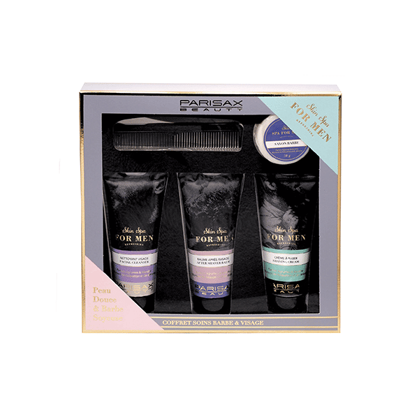 Coffret Homme Barbe Parisax Découvrez l'art du soin de la barbe avec le Coffret Homme Barbe Parisax, une curation méticuleuse des essentiels pour une routine de soin masculine élégante et raffinée. Conçu pour l'homme moderne qui apprécie la qualité, le style et la performance, ce coffret exceptionnel rassemble des produits exceptionnels pour une expérience de soin complète.