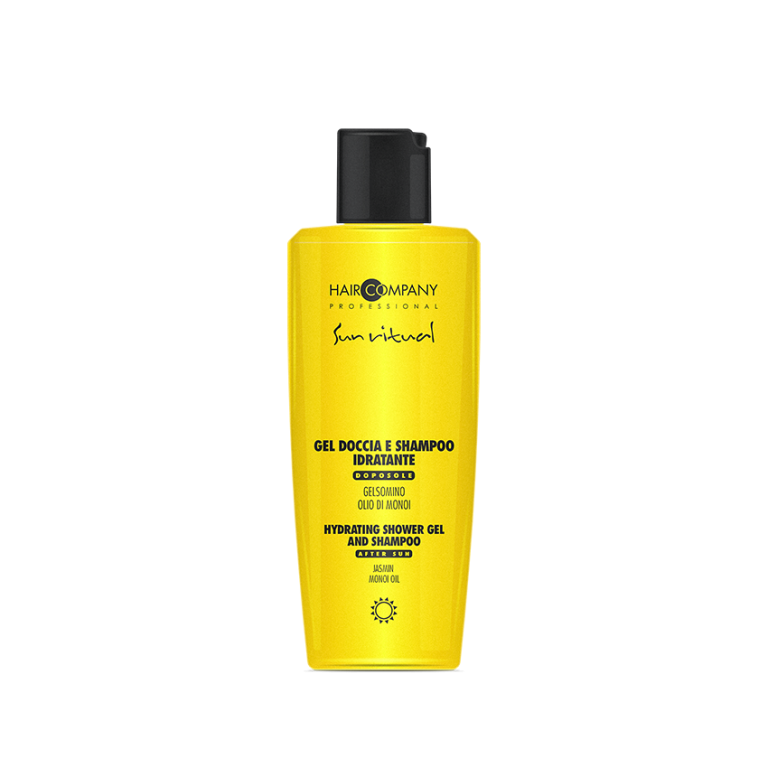 le Gel Douche & Shampooing Hydratant Après Soleil de 250ML de la gamme Sun Ritual, un soin essentiel pour prendre soin de votre peau et de vos cheveux après une exposition au soleil.