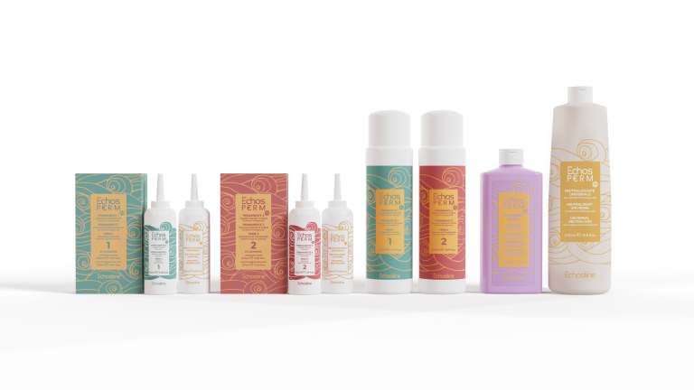 P1 - P2 Permanente - Echos Perm : permanente pour les cheveux de la marque Echosline à l’extrait de châtaigne biologique et des extraits de plantes. C'est un liquide ondulant permanent pour obtenir des boucles définies, volumineuses et durables sur les cheveux naturels non traités (P1) ou sur les cheveux colorés et traités (P2), sur tout type de cheveux : des plus fins aux plus grossiers.