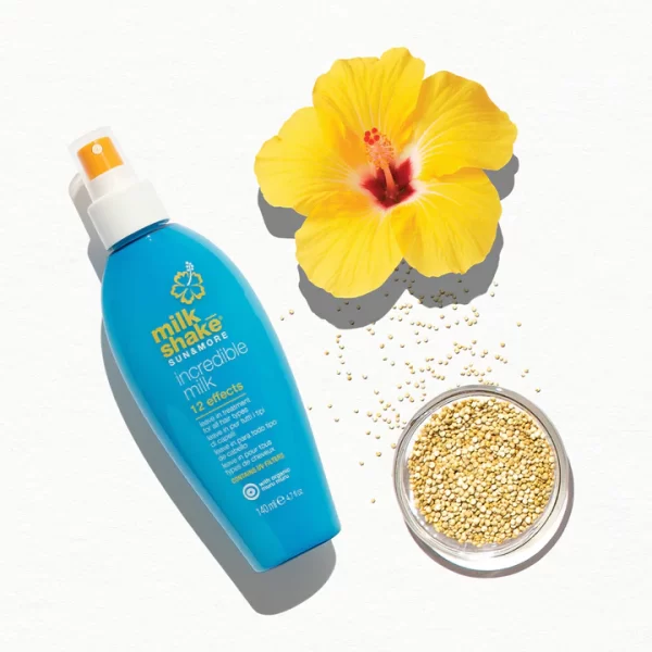 Incredible Milk - Sun & More Incredible Milk - Sun & More est la Protection Ultime pour vos Cheveux en Été de 140ML. Offrez à vos cheveux une protection complète contre les effets néfastes du soleil avec le Milk Shake Sun & More Incredible Milk.